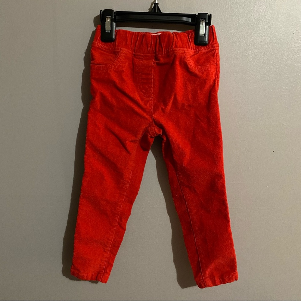 Mini Boden Poppy Red Corduroy Pants